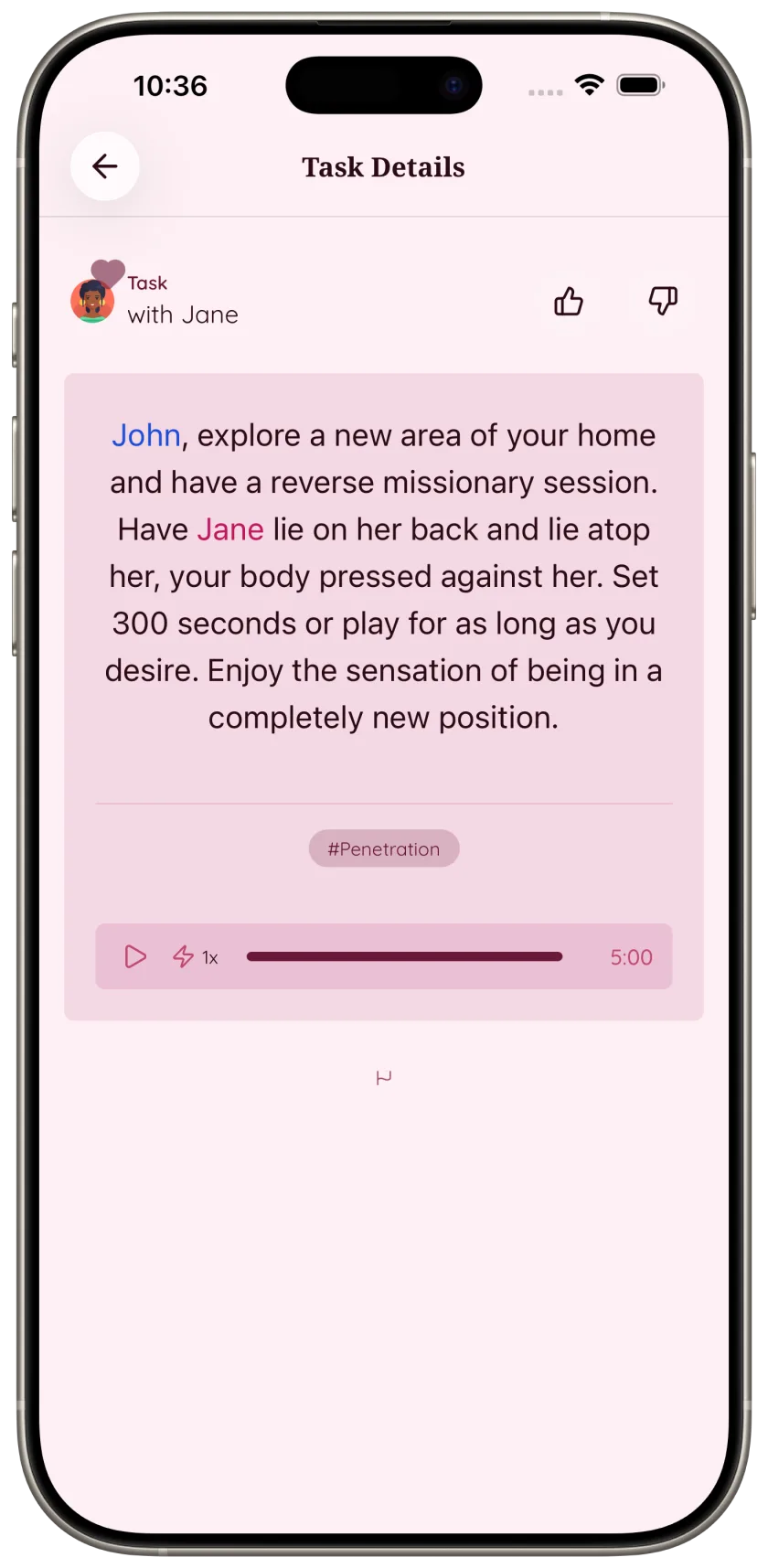 Task details